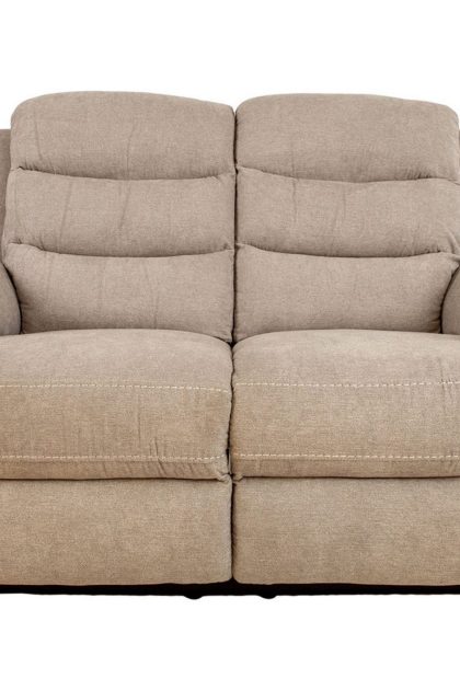 Reclinersoffa 2-sits Mimi 153x93x102 cm Ljusgrå Bok -