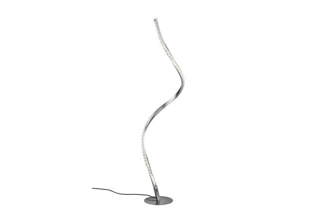 Trio lighting rubin led golvlampa rgb borstad aluminium -