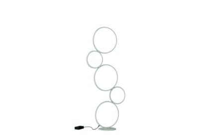 Trio lighting rondo led golvlampa mattvit -