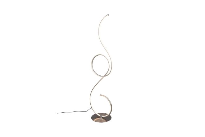 Trio lighting jive led golvlampa borstad stål -