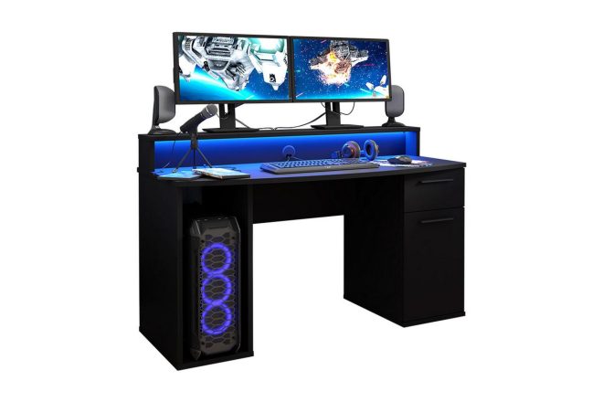 Gamingbord carcelen 140 cm - svart