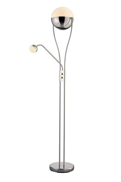 Trio lighting chris led golvlampa uplight - vit