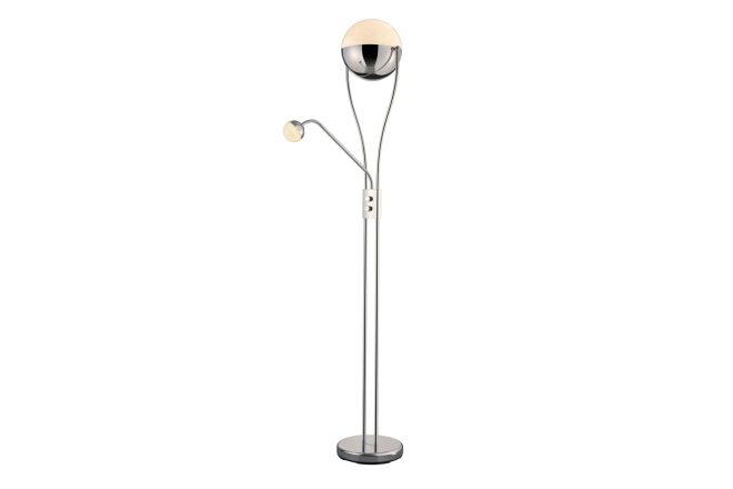 Trio lighting chris led golvlampa uplight - vit