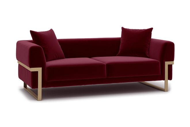 Soffa mangamuka 2-sits - röd