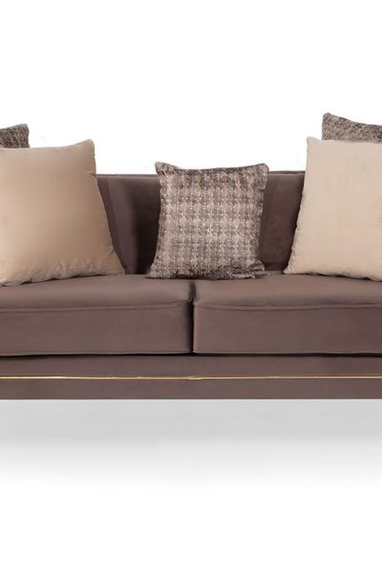 Soffa tauwhare 2-sits - brun