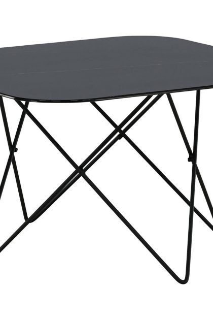 Tristar soffbord 80 cm marmor - svart