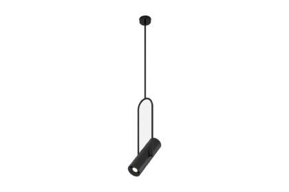 Taklampa jeb l matt svart -