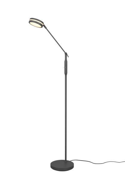 Trio lighting franklin led golvlampa antracit -