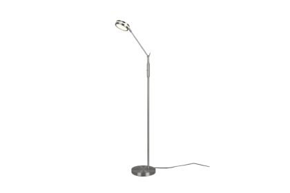 Trio lighting franklin led golvlampa borstad stål -