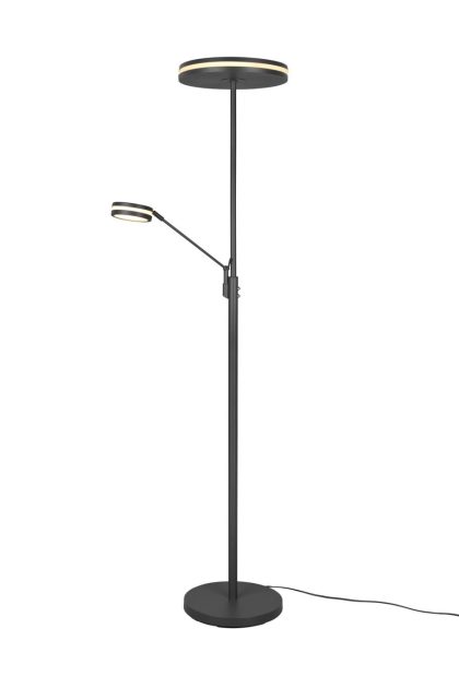 Trio lighting franklin led golvlampa uplight antracit -
