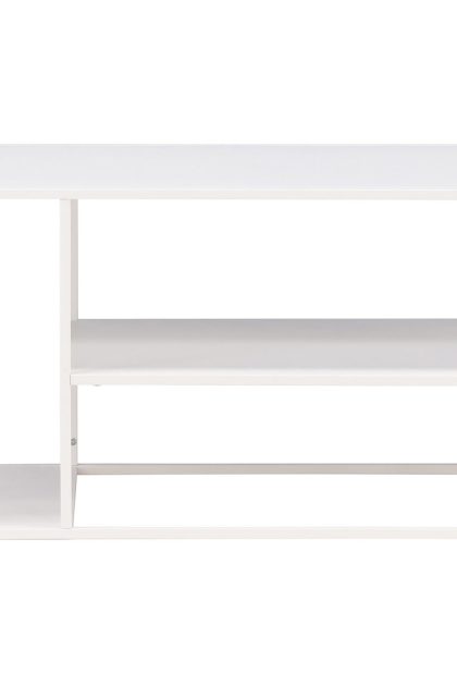 Staal soffbord 120 cm - vit