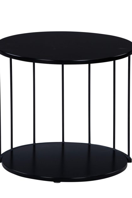 Hobart soffbord 50 cm rund - svart