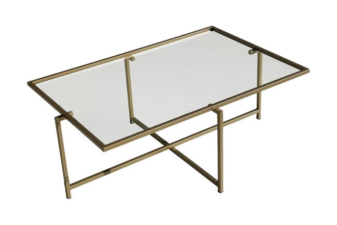 Soffbord wifst 94x35x94 cm - guld