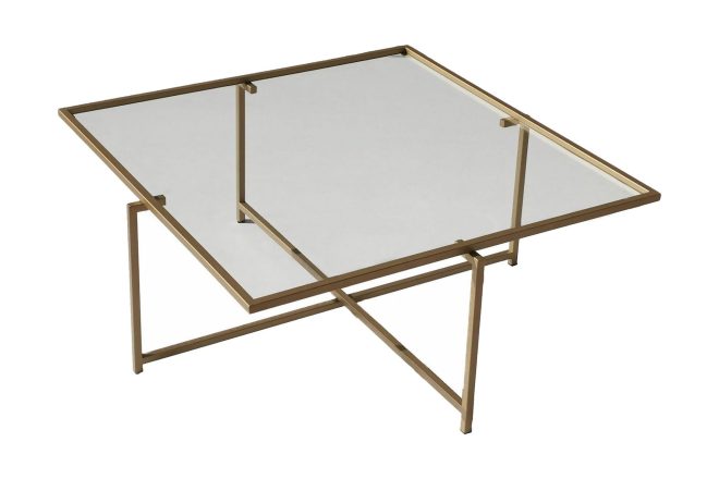 Soffbord bahata 85x35x85 cm - guld