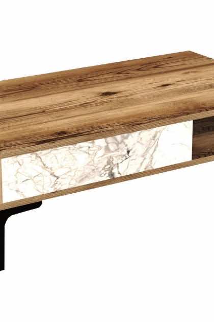 Soffbord pikach 105x32,6x105 cm - brun