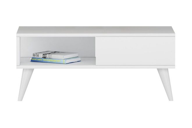 Soffbord yuksek 90x40x90 cm - vit