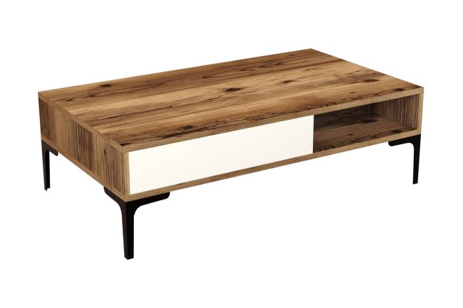 Soffbord pikach 105x32,6x105 cm - brun