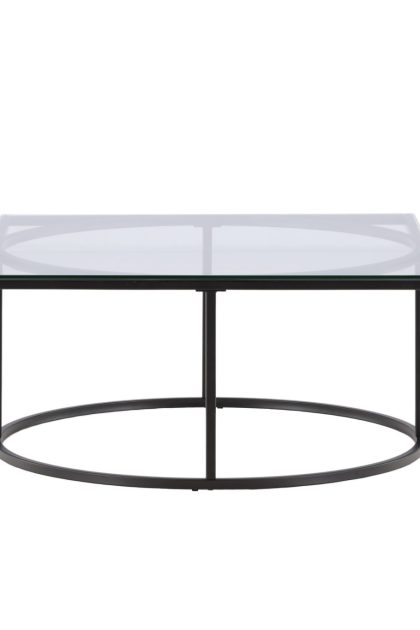 Skanör soffbord 90x90x42 cm - svart