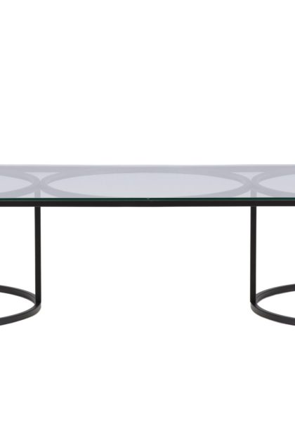 Skanör soffbord 140x70x42 cm - svart