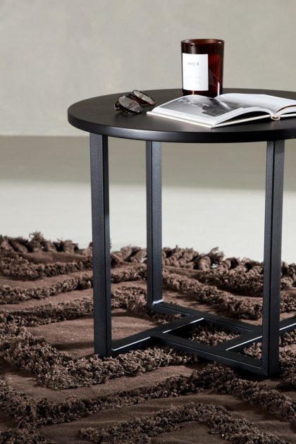 Lawton soffbord 40 cm runt - svart