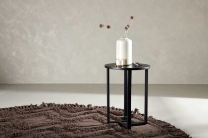 Lawton soffbord 50 cm runt - svart