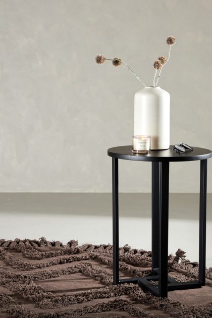 Lawton soffbord 50 cm runt - svart