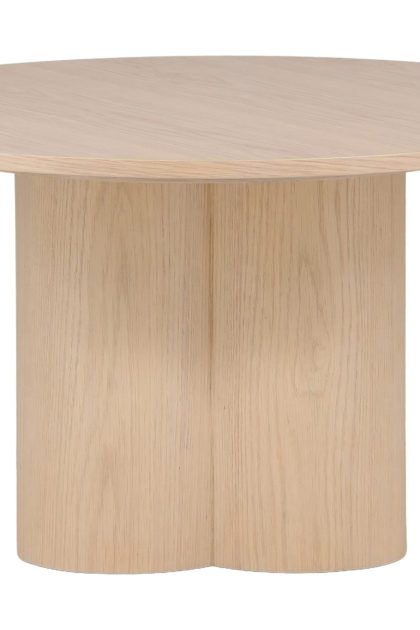 Olivia soffbord 80 cm runt - vit