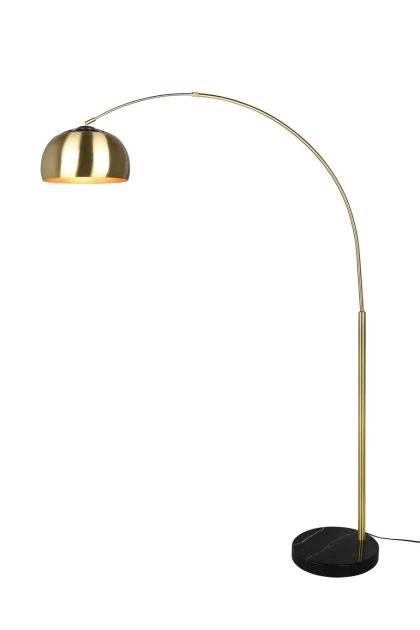Trio lighting argentina golvlampa e27 mattmässing -