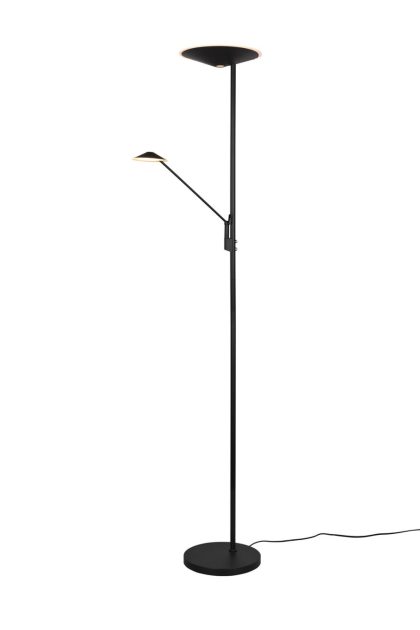 Trio lighting brantford led golvlampa mattsvart -