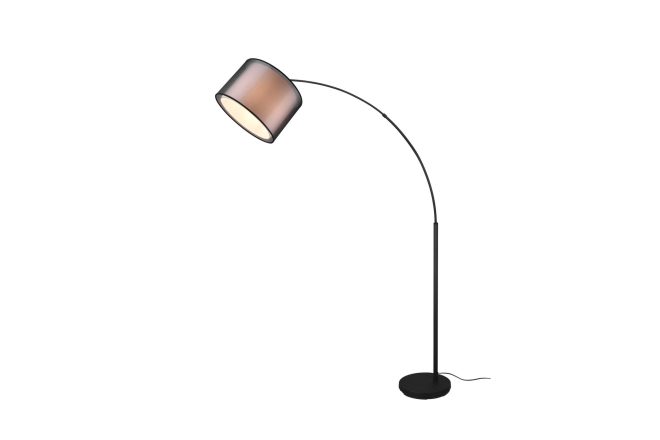 Trio lighting burton golvlampa e27 mattsvart -