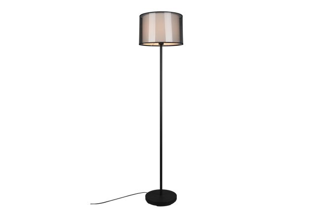 Trio lighting burton golvlampa e27 mattsvart -