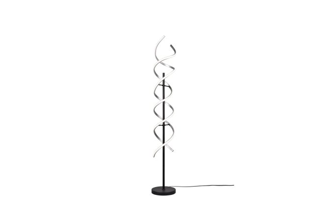 Trio lighting sequence led golvlampa borstad aluminium/ mattsvart - trio lighting
