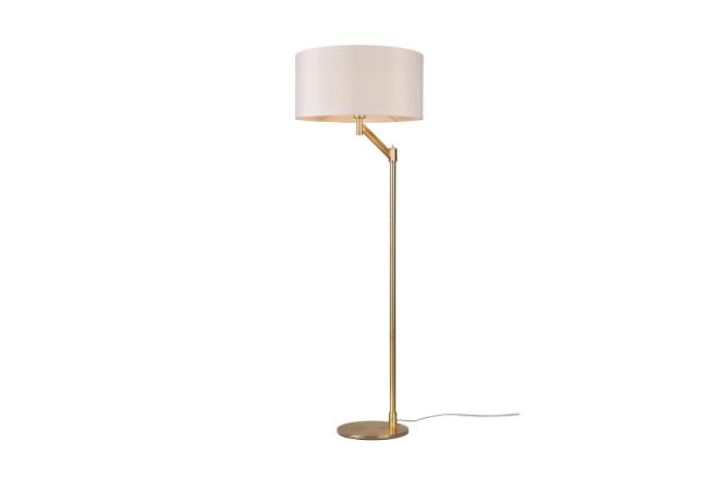 Trio lighting cassio golvlampa e27 mattmässing - trio lighting