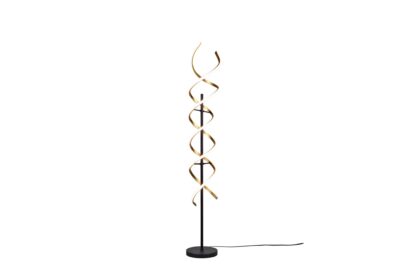 Trio lighting sequence led golvlampa mattmässing/ mattsvart - trio lighting