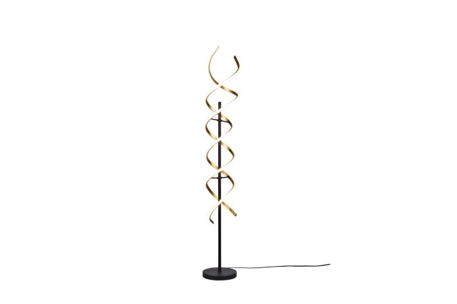 Trio lighting sequence led golvlampa mattmässing/ mattsvart - trio lighting