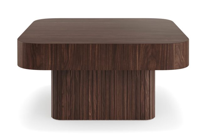 Soffbord uppveda 80 cm valnöt - mörkbrunt valnötsträ