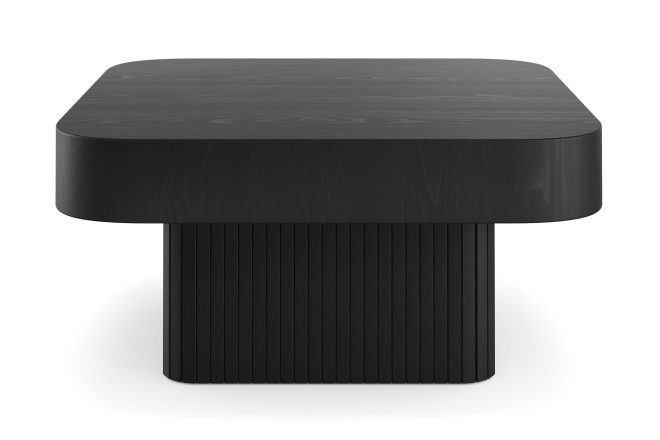 Soffbord uppveda 80 cm svart - svart trä
