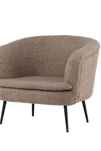 Nordkoster loungefåtölj - svart/beige