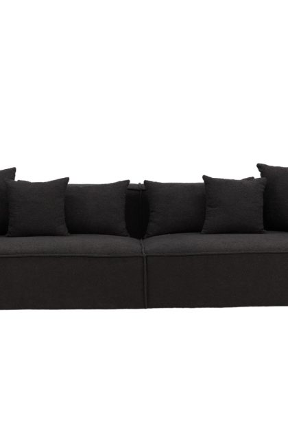 Gillholmen soffa 3-sits - svart/mörkgrå