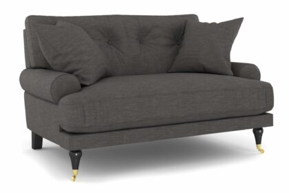 Loveseat webber - mörkgrå|mässing