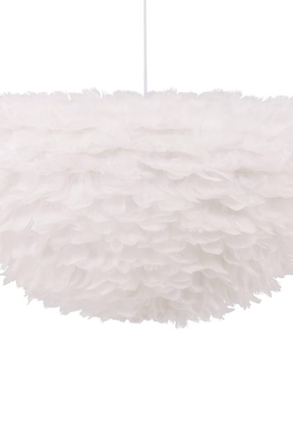Nicola pendellampa 36 cm - vit