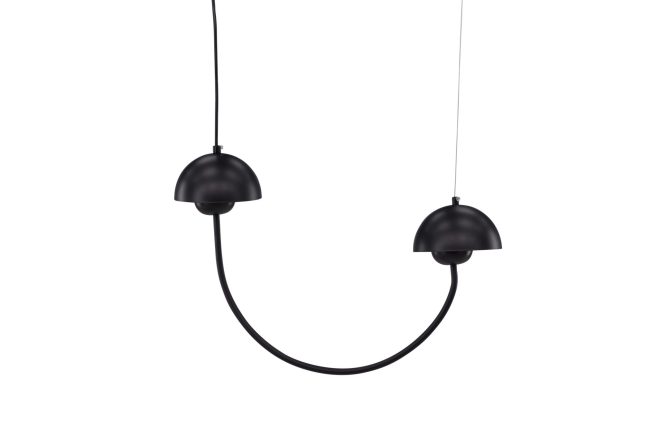 Lyckorna pendellampa 40 cm - svart