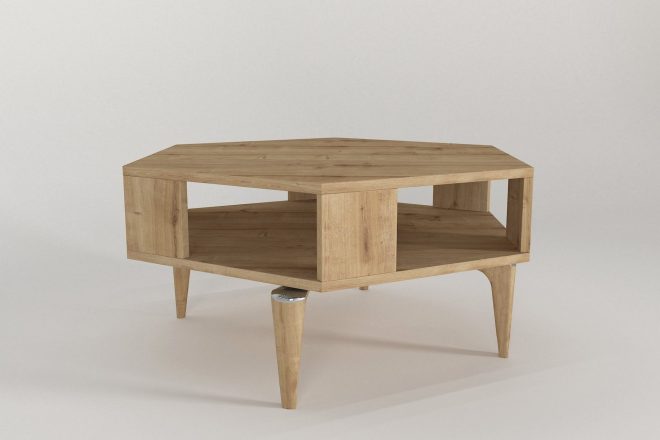 Soffbord kipera 90 cm brun - hanah home