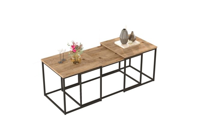 Soffbord kenkichi 50x50 cm mörkblå - hanah home