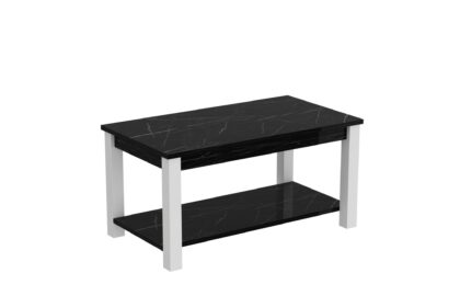 Soffbord viapista 90x50 cm svart/vit - hanah home