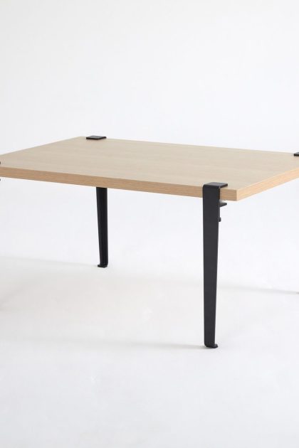 Soffbord neda 90x60 cm brun/svart - hanah home