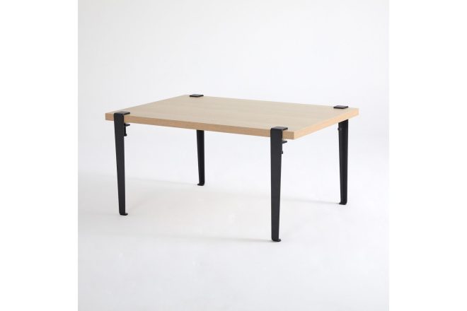 Soffbord neda 90x60 cm brun/svart - hanah home