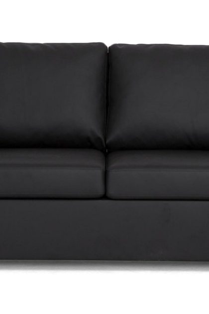 Soffa nevada 2-sits konstläder - svart