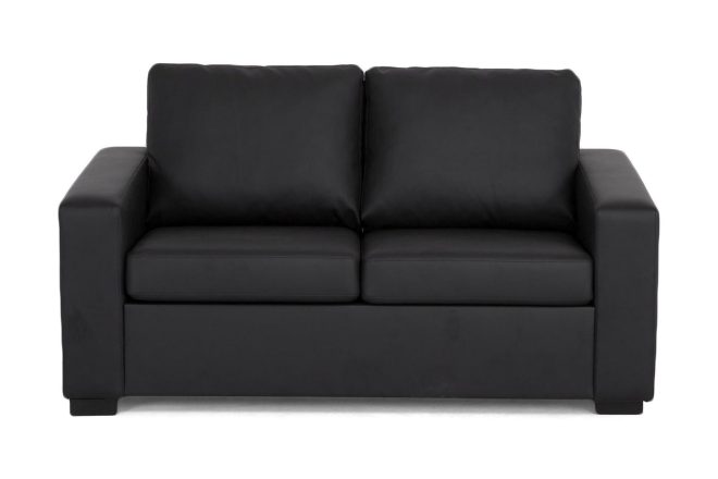 Soffa nevada 2-sits konstläder - svart
