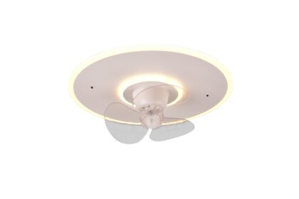 Trio lighting nybro led fläktplafond mattvit -